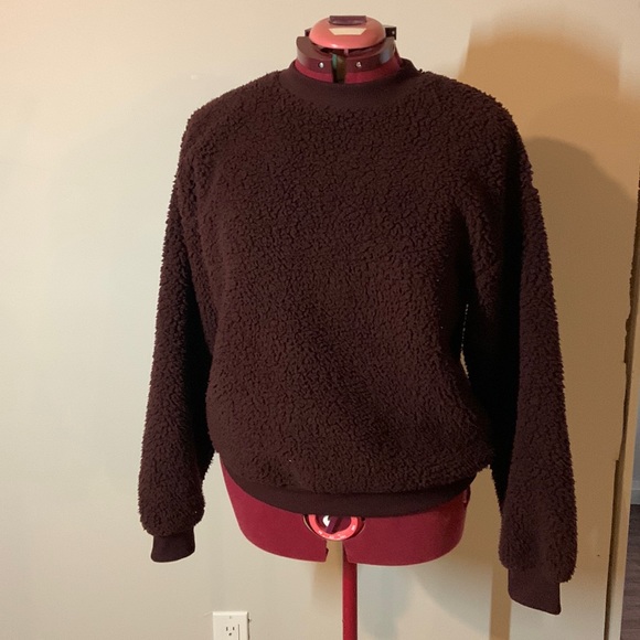 Burgundy/purple Sherpa sweater - Picture 1 of 1